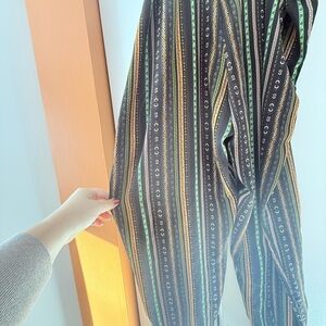 SHEIN Black and Green Patterned Jumpsuit